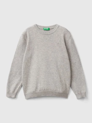 Benetton Sweter w kolorze szarym rozmiar: 90