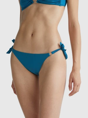 Benetton, Swim Bottoms With Bows, size XS, Teal, Women United Colors of Benetton