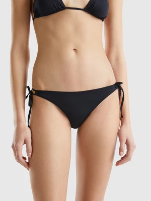 Benetton, Swim Bottoms With Laces In Econyl®, size S, Black, Women United Colors of Benetton