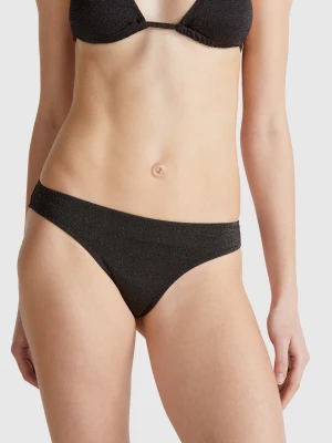 Benetton, Swim Bottoms With Lurex, size XS, Black, Women United Colors of Benetton