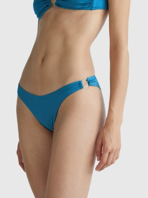 Benetton, Swim Bottoms With Rings, size XS, Teal, Women United Colors of Benetton