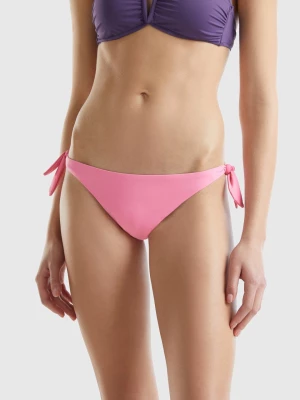 Benetton, Swim Bottoms With Side Bows, size L, Pink, Women United Colors of Benetton
