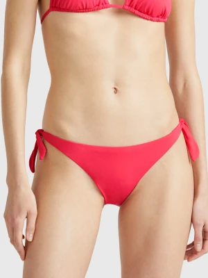 Benetton, Swim Bottoms With Side Bows, size XS, Fuchsia, Women United Colors of Benetton