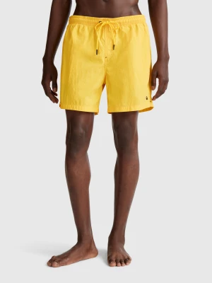 Benetton, Swim Trunks In Nylon, size XL, Yellow, Men United Colors of Benetton