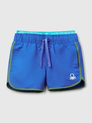Benetton, Swim Trunks With Drawstring, size XXS, Bright Blue, Kids United Colors of Benetton