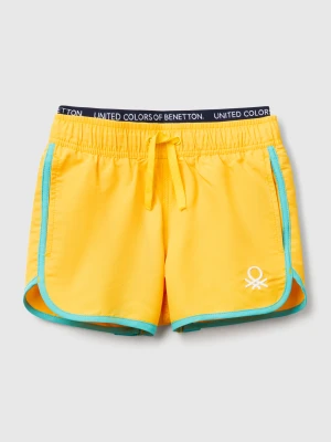 Benetton, Swim Trunks With Drawstring, size XXS, Yellow, Kids United Colors of Benetton