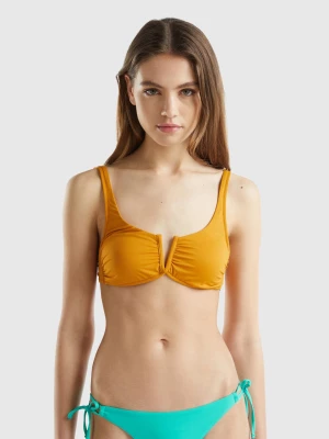 Benetton, Swimsuit Top In Econyl®, size 4°, Mustard, Women United Colors of Benetton