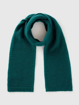 Benetton Szal w kolorze zielonym rozmiar: 90