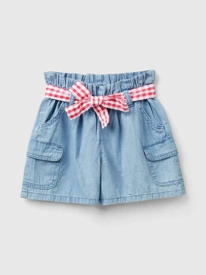 Benetton Szorty dżinsowe w kolorze błękitnym rozmiar: 82