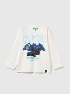 Benetton, T-shirt Featuring Batwheels ©&™ Dc And Wbei, Size: 104, Creamy White, Kids United Colors of Benetton