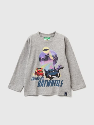 Benetton, T-shirt Featuring Batwheels ©&™ Dc And Wbei, Size: 82, Light Gray, Kids United Colors of Benetton