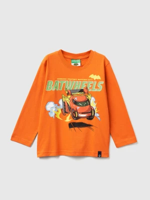 Benetton, T-shirt Featuring Batwheels ©&™ Dc And Wbei, Size: 116, Orange, Kids United Colors of Benetton