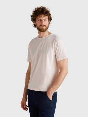 Benetton, T-shirt In Lightweight Jersey, size XS, Soft Pink, Men United Colors of Benetton