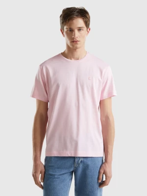 Benetton, T-shirt In Micro Pique, size S, Pink, Men United Colors of Benetton