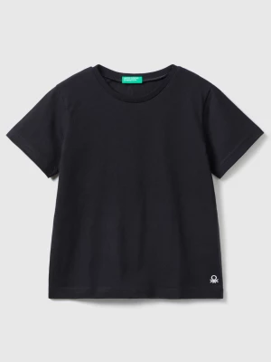 Benetton, T-shirt In Organic Cotton, size 104, Black, Kids United Colors of Benetton
