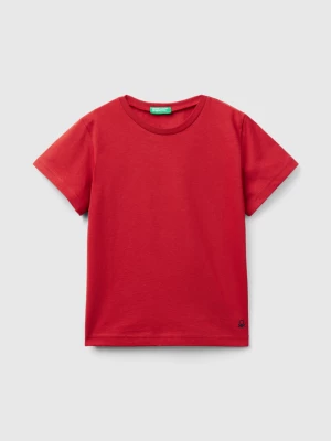 Benetton, T-shirt In Organic Cotton, size 104, Brick Red, Kids United Colors of Benetton
