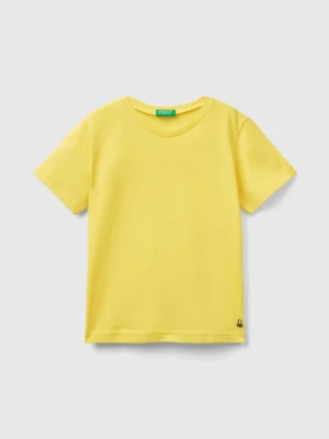 Benetton, T-shirt In Organic Cotton, size 104, Yellow, Kids United Colors of Benetton