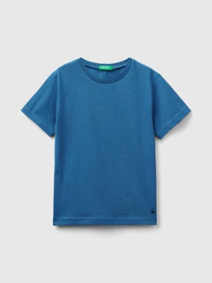 Benetton, T-shirt In Organic Cotton, size 82, Blue, Kids United Colors of Benetton