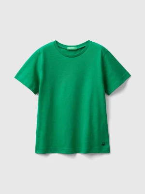 Benetton, T-shirt In Organic Cotton, size 98, Green, Kids United Colors of Benetton