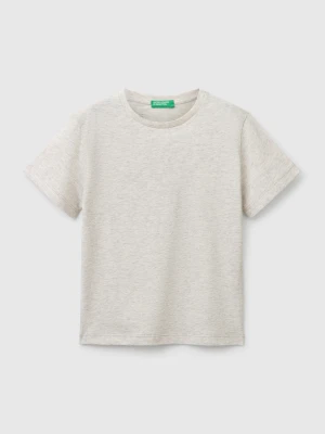 Benetton, T-shirt In Cotton With Print, size 116, Light Gray, Kids United Colors of Benetton