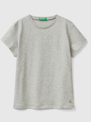 Benetton, T-shirt In Pure Organic Cotton, size 2XL, Light Gray, Kids United Colors of Benetton