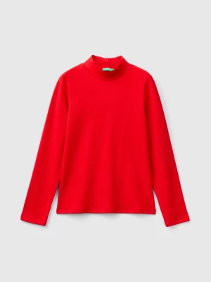 Benetton, T-shirt In Pure Organic Cotton, size S, Red, Kids United Colors of Benetton