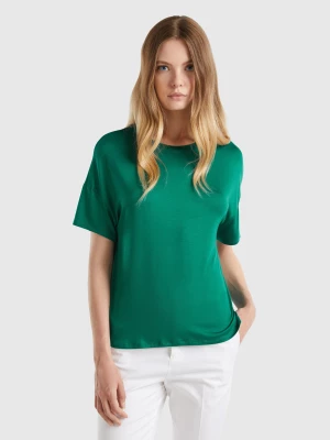 Benetton, T-shirt In Stretch Viscose, size XXS, Dark Green, Women United Colors of Benetton