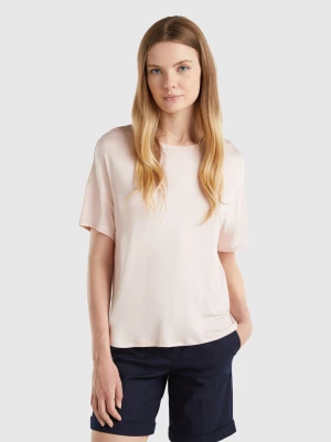 Benetton, T-shirt In Sustainable Stretch Viscose, size XS, Soft Pink, Women United Colors of Benetton