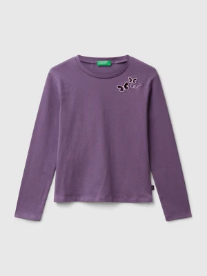 Benetton, T-shirt With Cut Out Butterflies, Size: 3XL, Kids United Colors of Benetton