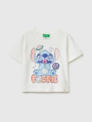 Zdjęcie produktu Benetton, T-shirt With ©disney Lilo & Stitch Print, Creamy White, Kids United Colors Of Benetton