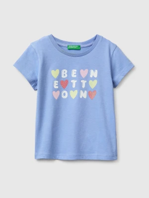 Benetton, T-shirt With Glitter Print, Size: 116, Kids United Colors of Benetton