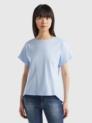 Benetton, T-shirt With Kimono Sleeves, size M, Sky Blue, Women United Colors of Benetton