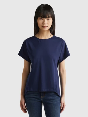 Benetton, T-shirt With Kimono Sleeves, size S, Dark Blue, Women United Colors of Benetton
