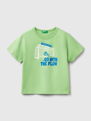 Zdjęcie produktu Benetton, T-shirt With Neon Print, size 116, Green, Kids United Colors of Benetton