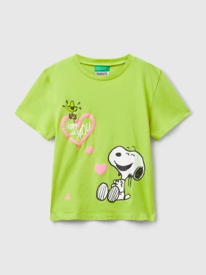 Benetton, T-shirt With ©peanuts Print, size 116, Yellow, Kids United Colors of Benetton