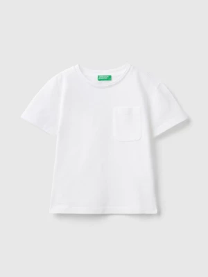 Benetton, T-shirt With Pocket, size 82, White, Kids United Colors of Benetton