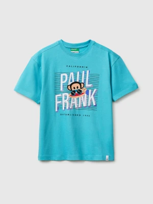 Benetton, T-shirt With Print And Application, Size: 116, Turquoise, Kids United Colors of Benetton