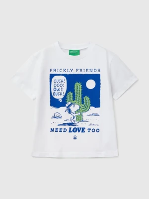 Benetton, T-shirt With Snoopy ©peanuts Print, size 116, White, Kids United Colors of Benetton