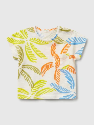 Benetton, T-shirt With Tropical Print, size 82, Multi-color, Kids United Colors of Benetton