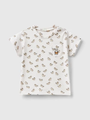 Benetton, T-shirt With Unicorn Print, size 50, Creamy White, Kids United Colors of Benetton