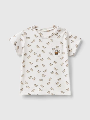Benetton, T-shirt With Unicorn Print, size 62, Creamy White, Kids United Colors of Benetton