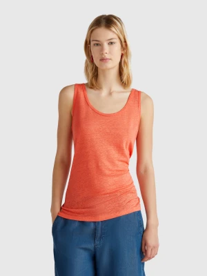 Benetton, Tank Top In Pure Linen, size S, , Women United Colors of Benetton