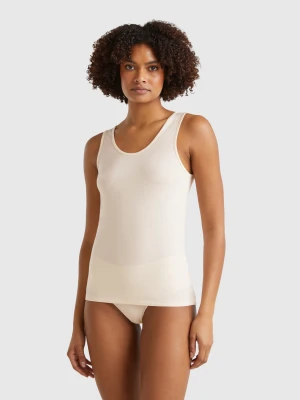 Benetton, Tank Top In Stretch Modal® Tencel™, size XS, Creamy White, Women United Colors of Benetton