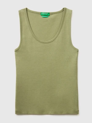 Benetton, Slim Fit Ribbed Tank Top, Size: XXS, Women United Colors of Benetton