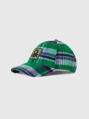 Benetton, Tartan Baseball Cap, size OS, Multi-color, Men United Colors of Benetton