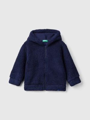 Benetton, Teddy Bear Look Hoodie, size 116, Dark Blue, Kids United Colors of Benetton