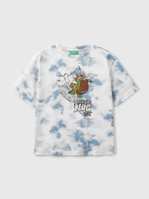 Benetton, Teenage Mutant Ninja Turtles T-shirt ©2025 Viacom, size XL, Light Blue, Kids United Colors of Benetton