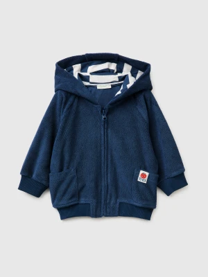 Benetton, Terrycloth Hoodie, Size: 82, Dark Blue, Kids United Colors of Benetton