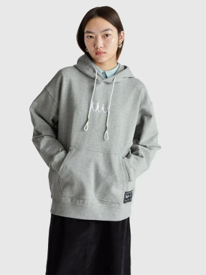 Benetton, The Beatles Cotton Sweatshirt, Size: XS, Light Gray, Women United Colors of Benetton