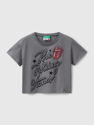 Benetton, "the Rolling Stones" Cropped T-shirt, size XL, Dark Gray, Kids United Colors of Benetton